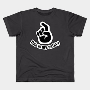 "This is My Safety Awareness Tee: Stylish Commitment to Responsible Gun Ownership" Kids T-Shirt